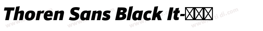 Thoren Sans Black It字体转换